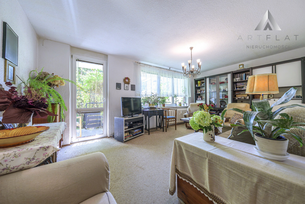 3 pokojowe z tarasem i ogrodem w otulinie lasu